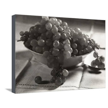 Grape Bowl Wall - Grapes in the Fruit Bowl Stretched Canvas Print Wall Art By Alessandro Bencini