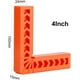 thumbnail image 3 of Juego de 4 escuadras de posicionamiento de plástico tipo L de 90 grados con abrazadera en ángulo recto - Herramienta para trabajar la madera para marcos de fotos - 4", 3 of 5