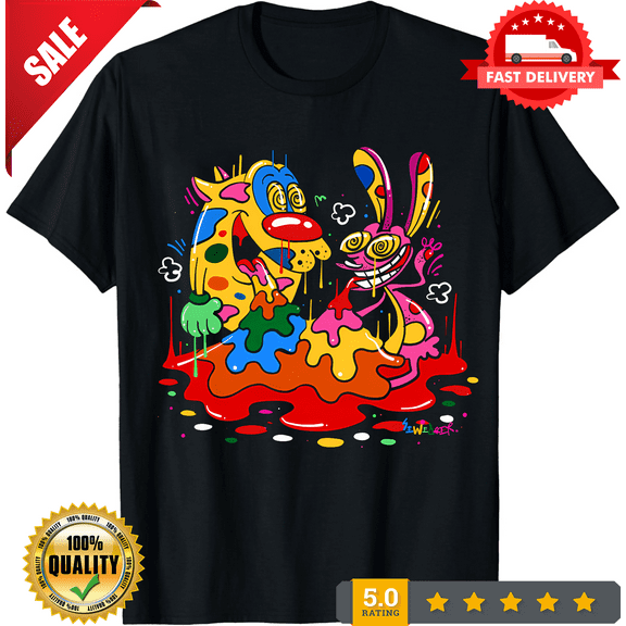 Classic Ren And Stimpy T-shirt Cotton For men Women All Size S-45XL, LIMITED EDITION-TH64846
