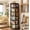 Black, variant on 6 Tier Rotating Bookshelf Tower, Revolving Bookcase, 360° Round Spinning Book Shelf, Narrow Swivel Bookshelves Vertical Turning Corner Bookshelf Organizer for Small Space, Rustic Brown