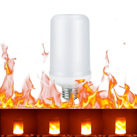 

Tomshine Fire Effect Bulb E27 Base Bright/ Flickering Mode SMD2835 Decorative Lamp for Party Holiday Birthday Gift