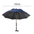 thumbnail image 2 of Parapluie à Canne Longue Poignée Polyvalente Confortable de Préhension Portable Cinq Bleu, 2 of 9