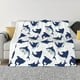 thumbnail image 1 of Fotbe Cute Shark Manta de Franela con Estampado, Manta Ultrasuave para Cama, Sofá, Auto, Hipoalergénica y Antibolitas-60"x50", 1 of 6