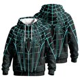 thumbnail image 2 of Spider Hero Pullover Hoodie, Distressed Graphic Printed Drawstring Kangaroo Pocket Sweatshirt for Men Halloween Cosplay, 2 of 5