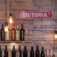 thumbnail image 6 of VICTORIA Vintage Style Rustic Street Sign – Childrens Name Room Sign Retro Decorative Wall Sign for Home, Bar, Garage, or Outdoor Use | 6" X 24" Aluminum Metal Road Sign, 6 of 6