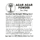Landor Trading Company Agar Agar Powder – 5 Lbs, Vegan, 900g/cm2 Gel Strength
