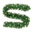 thumbnail image 4 of Guirnalda festiva de follaje artificial con luces LED, adorno navideño para el hogar, 220 ramas de 3m iluminadas. 220 rama 3m led, 4 of 8