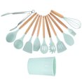 thumbnail image 2 of LAFGUR 12Pcs Light Green Silicone Non‑Stick Kitchenware Set With Stora, 2 of 8