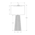 thumbnail image 2 of Lighting, 29"H, Table Lamp, White Ceramic, Ivory / Cream Shade, Contemporary, 2 of 7