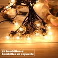 thumbnail image 2 of Guirnalda De Luces Para Exterior 30M, 50+4 Focos G40 Para Jardin Para Impermeable,Serie De Luces Para Exterior, Decorar Patio,Jardín, Terraza, Boda, Fiesta,Navidad, 2 of 6