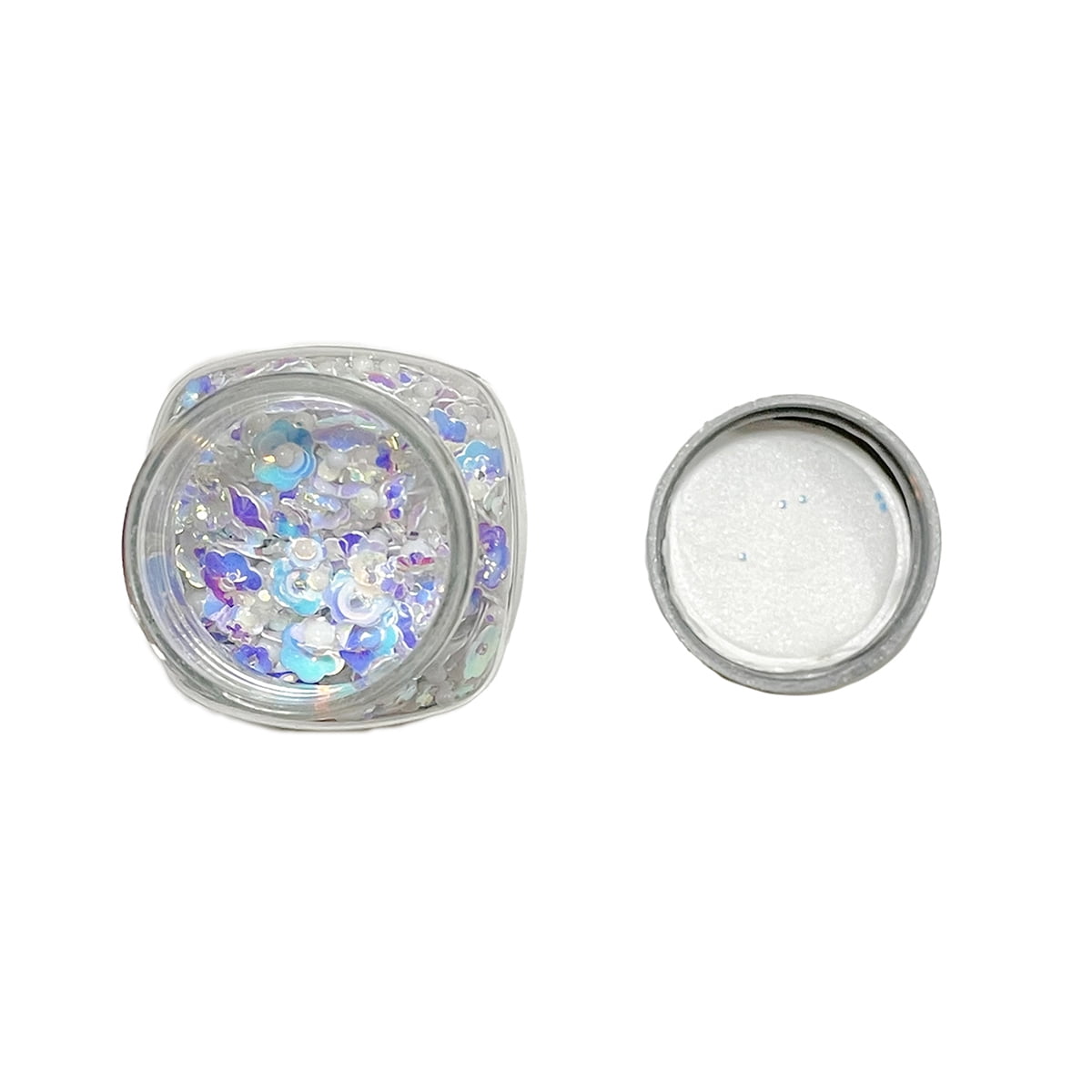 Recollections White Mixed Sequins Specialty Glitter, 12 Pack