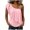 *Pink, variant on VBVC Women's One Shoulder Ruffle Tank Top , Ladies' Strappy Shoulder Loose Flowy Blouse , Summer Date Vacation Going Out Tops For Women,Army Green,S-2XL