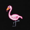 thumbnail image 2 of Dalix Flamingo Embroidered Zip Hoodie Fleece Long Sleeve Pocket Warm Soft Mens in Black 2XL XX-Large, 2 of 5