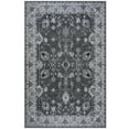 thumbnail image 6 of Balacho Floral Pattern Oriental Boho Faux Wool Area Rug, 4' x 6', Gray, 6 of 8