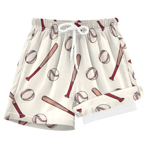 joogoo Baseball Bat Boys Swim Trunks Beach Swimsuit Shorts Boxer 8Y