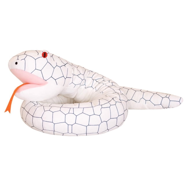 Peluche Serpent Jouet Simulé Peau de Serpent Doux PP Coton Remplissage Poupée Peluche Parent-Enfant Interaction Jouets Éducatifs Animal Marionnette Python Peluche Poupée Conte Prop Enfants Cadeau