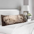thumbnail image 2 of ABPHOTO Halloween Vintage Skull Plants Body Pillow Covers Case Protector 20x60 inch, 2 of 2