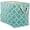 Aqua, variant on PETGLE Polyester Container with Handles, Lattice Storage Bin, Medium, Stonewash Blue