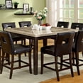 thumbnail image 2 of Lisbon II Marble Top Counter Height Table In Dark Walnut Finish, 2 of 2