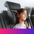 thumbnail image 3 of Car Seat Neck Pillow - Car Headrest - Headrest Cushion - Universal Adjustable Travel Headrest - Neck Support - Car Seat Cushion - Adjustable - Safety and Protection - For Children and Adults - BLACK, 3 of 4