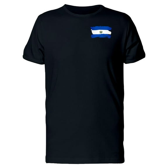 Paint Of The Flag Of El Salvador T-Shirt Men -Image by Shutterstock, Male XX-Large