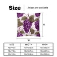 thumbnail image 5 of Grape Set of 2 - Chair Pillow Covers with Unique Patterns - Throw Pillow Inserts Included, Available in 16x16, 18x18, 20x20 Inches - Ideal for Home Decor,and Gifts, 5 of 6