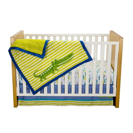 Alligator Crib Bedding Set Compare Prices At Nextag Kidsline Zutano Crib Set Alligators 4 Piece