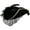 Black with Feather, variant on Non Woven Fabric Tricorn Pirate Hat Feather Lace Trim Adult Headwear