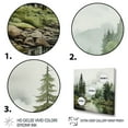 thumbnail image 3 of Designart "Serene Pine Tree Wilderness" Lakes & Rivers Floater Framed Canvas Print, 3 of 7