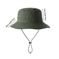 thumbnail image 4 of Sombreros De Protección Solar Sombrero anti-UV de poliéster, transpirable, unisex, para deportes al aire libre (verde militar), 4 of 8