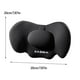 thumbnail image 3 of Almohada de espuma para cuello de coche con soporte lumbar | Cojín ergonómico de espuma viscoelástica para respaldo de asiento de coche, oficina, viaje, avión | Funda de terciopelo transpirable, 3 of 8