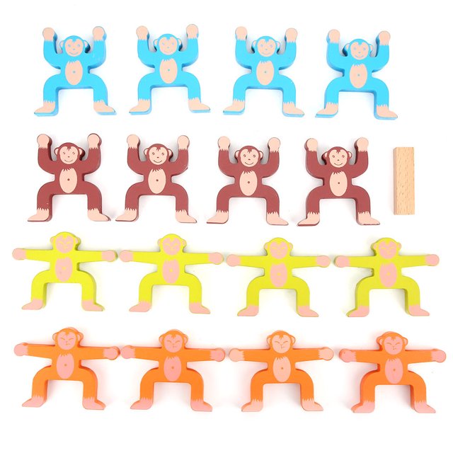 Juego de apilamiento de madera, bloques de equilibrio, juguete educativo para niños, regalo