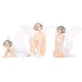 thumbnail image 5 of Figuras de hadas Foohvr adorno para tarta de niña ángel juego de 3, 5 of 5