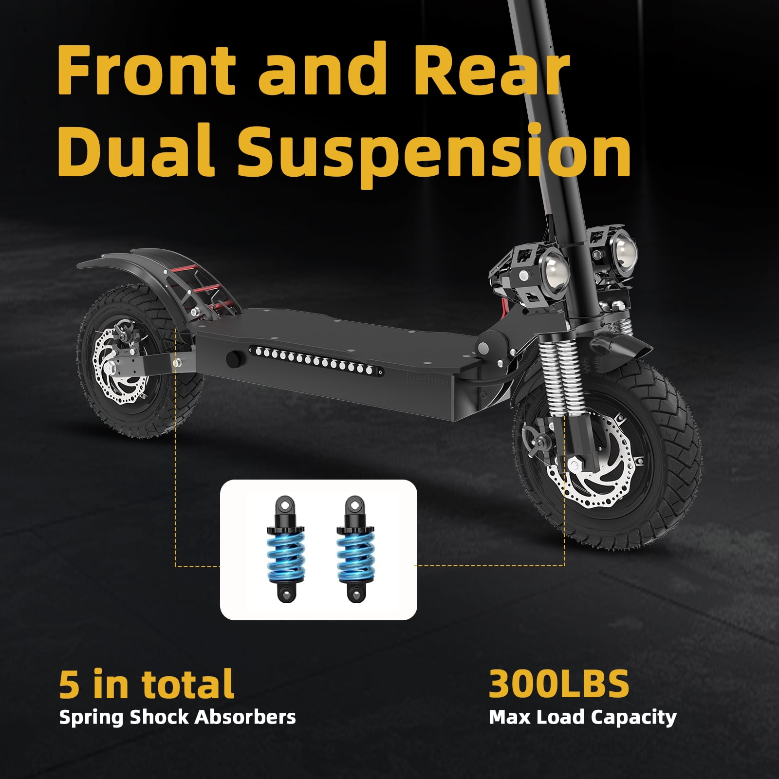 AJOOSOS X700 Electric Scooter for Adults, 3200W Dual Motors, 45 mph Max Speed, 50 Miles Range, Fast Off-Road E-Scooter with Dual Suspension, Foldable, UL2272 Certified