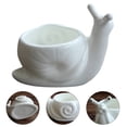 thumbnail image 2 of WEAVILUX White Ceramic Flower Pot for Garden, Balcony, Indoor and Outdoor Use - 1 Piece, 2 of 5