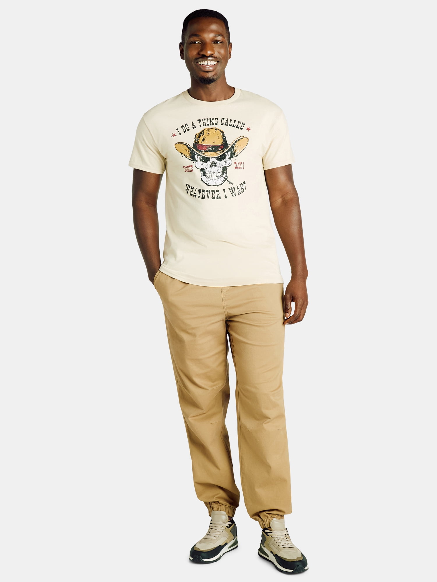 Humor Men's and Big Men's I Do a Thing Called Whatever I Want Graphic Tee with Short Sleeves, Sizes S-3XL
