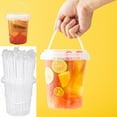 thumbnail image 3 of Mini Drink Buckets with Lids and Straws, 24oz Reusable Clear Plastic Bucket Cups for Drinks, 5/10/15/20Sets Mini Bucket for Drinks, Suitable for Outdoor Beverage Packaging Pool Party, 3 of 7
