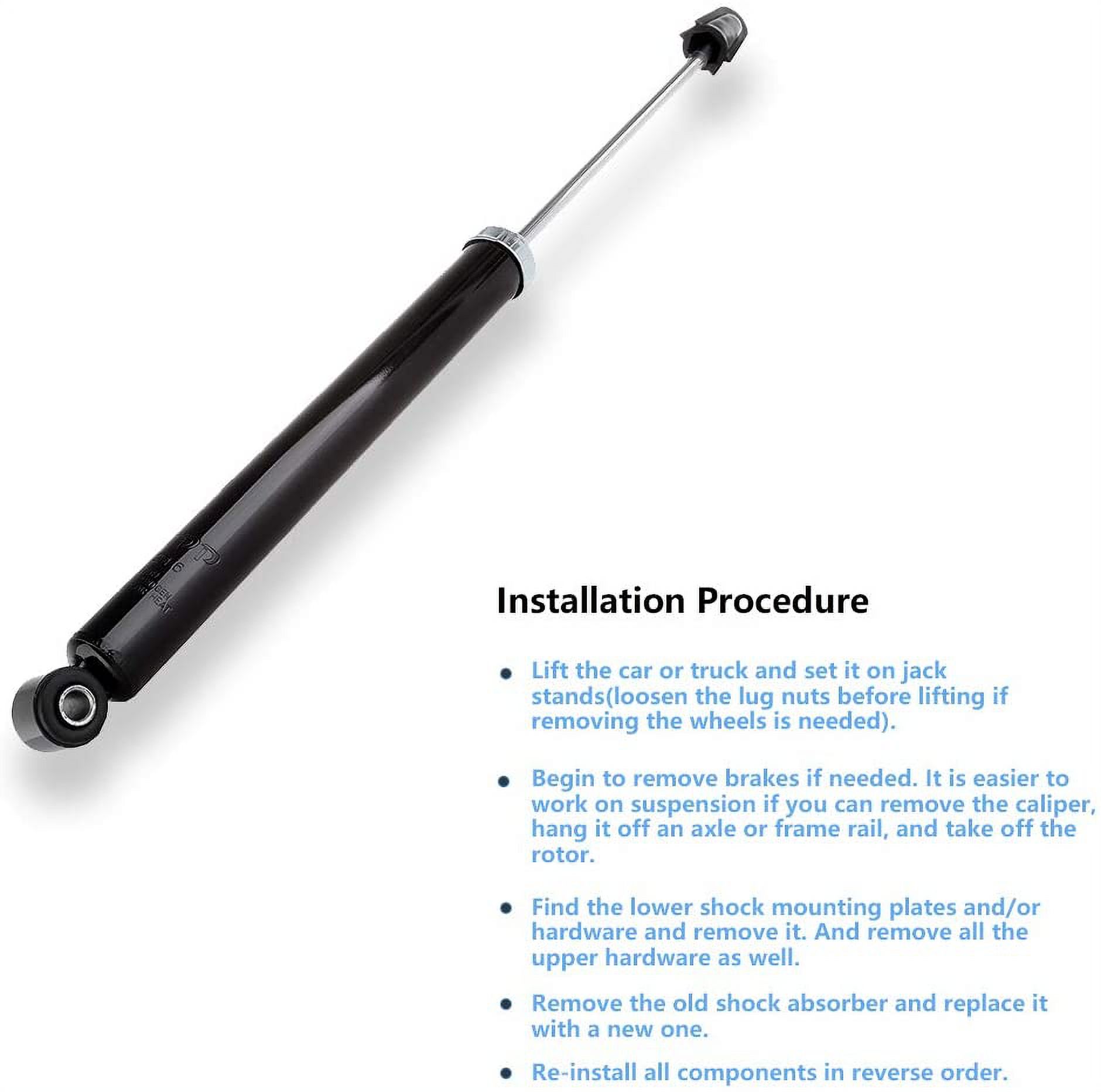 Shocks Struts,ECCPP Rear Pair Shock Absorbers Strut Kits Compatible with 2000 2001 2002 2003 2004 2005 2006 2007 2008 2009 2010 2011 for Ford Focus 343429 5796