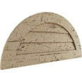 thumbnail image 2 of Ekena Millwork 30"W x 15"H Timberthane Hand Hewn Half Round Faux Wood Non-Functional Gable Vent, Primed Tan, 2 of 5