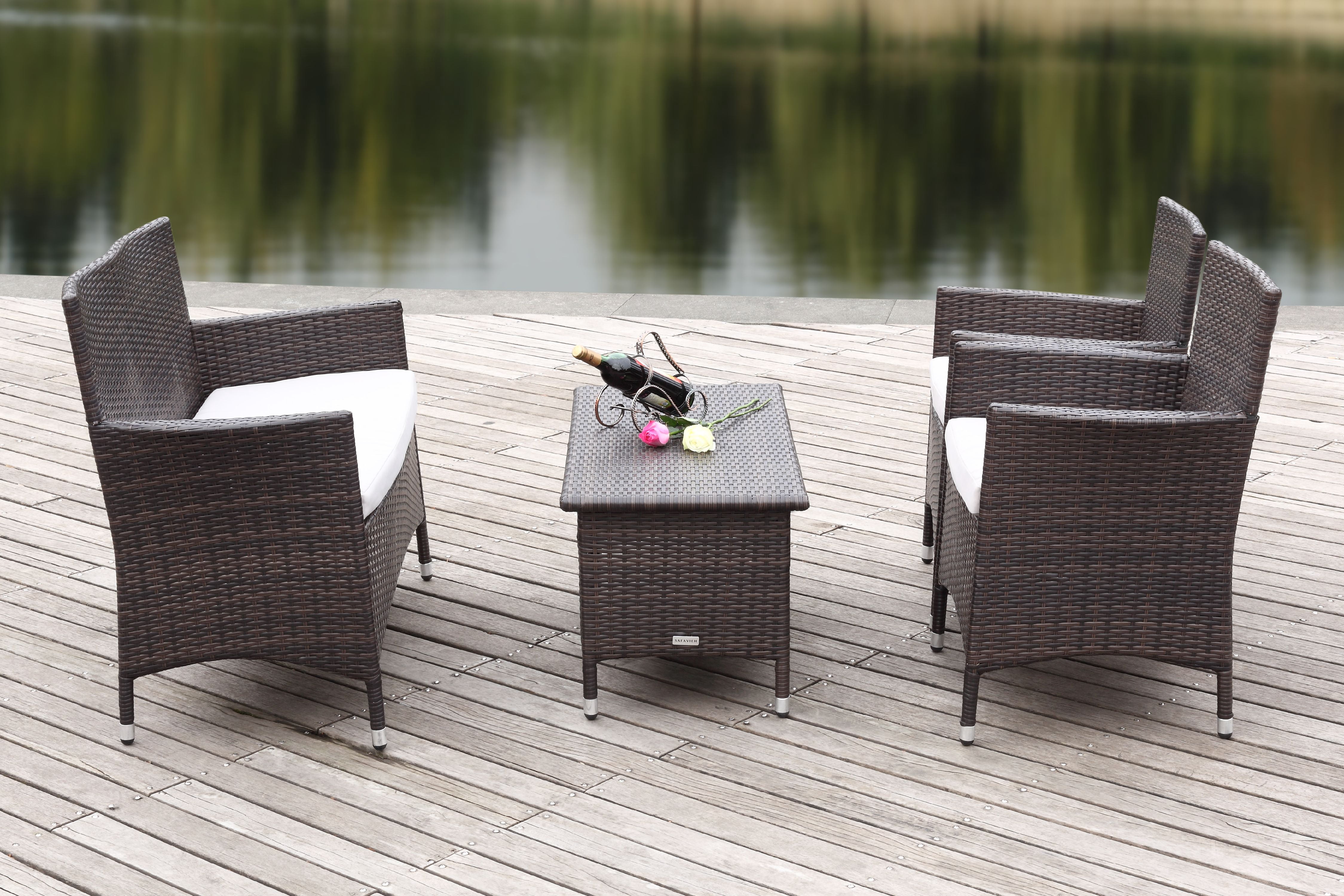 Mojavi Indoor/Outdoor Contemporary Solid 4 Piece Set