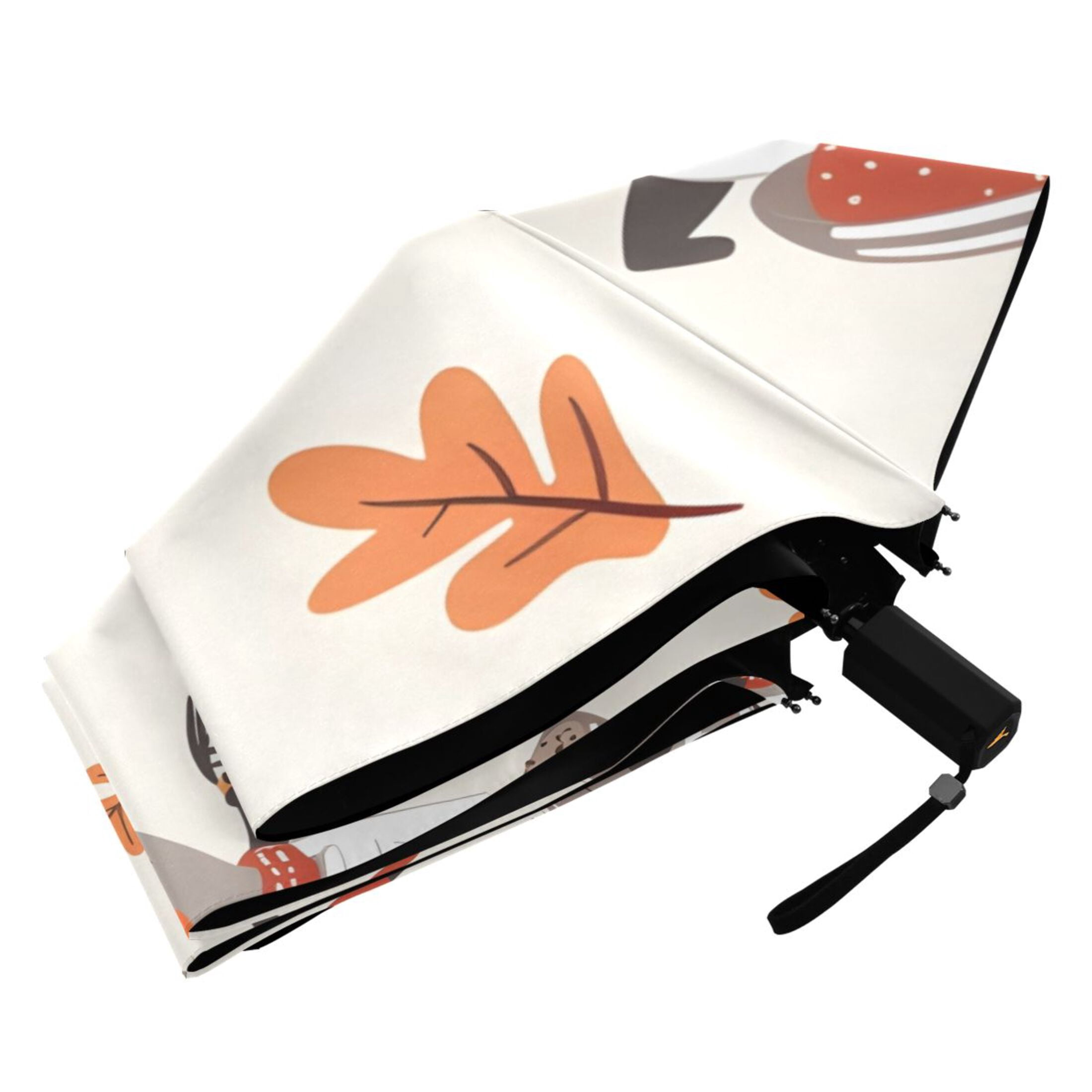 ALAZA Cute Chef Hedgehogs UPF 50+ Compact Folding Umbrella for Rain Travel Umbrella Packable