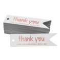 thumbnail image 1 of Inkdotpot Rose Gold Foil Paper Hang Tags Thank You For Celebrating With Me Birthday Favor Tags 100 Pieces, 1 of 6