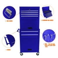 thumbnail image 3 of 6 Drawer Rolling Tool Cabinet with 4 Wheels, Removable Metal Tool Chest Organizer with Secure Locking System, 3 of 7