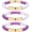 Purple White, variant on 3 Pack Game Day Bracelets for Women Bamboo Tube Bangles Bracelets Chunky Curved Stacking Football Stretch Bracelets Game Day Jewelry Accessories Sports Fan Gifts