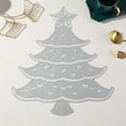 thumbnail image 5 of Dmlowu Christmas Tree Placemats - Heat Proof Christmas Place Mats for Dining Table, Winter Table Mats for Party Holiday Decor, 13x17" Stain Proof Christmas Decorations Placemats, 5 of 6