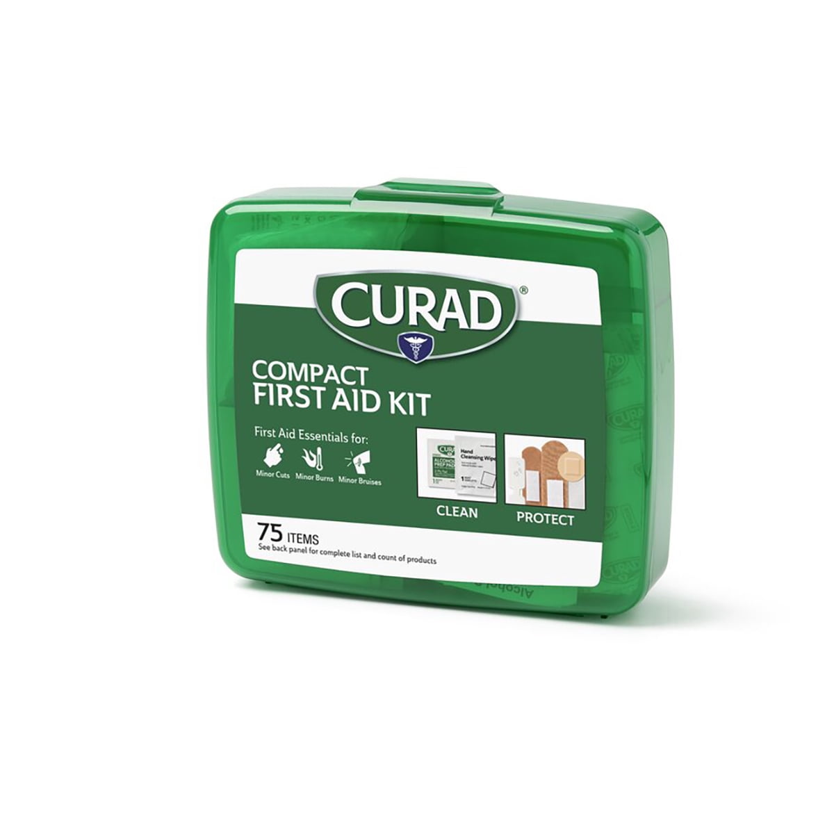 CURAD Compact 75 Piece First Aid Kit, 6 Count