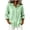 Green a1, variant on Sun Protection Shirts for Women Cotton Linen 3/4 Sleeve Casual Hooded Button Down Shirt Spring Fall Vacation Tops S-2XL