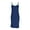 Blue*, variant on Women Full Slips Soft Crewneck Slip Dress Adjustable Spaghetti Strap Cami Under Dress Comfy Negligee for Ladies Black*