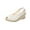 White, variant on KBODIU Closed Toe Platform Wedge Sandals for Women, Women's High Heels Linen Straw Sandals Wedges Casual Canvas Dress Slippers Sandals