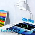 thumbnail image 3 of for iPhone 17 16 15 Charger,20W Type C Chargers USB C Charger Block with 10FT USB C Charger Cable Compatible with iPhone 17/17 Plus/17 Pro Max/16/16 Plus/16 Pro Max/15 Pro Max/iPad Pro/Air M3, 3 of 7
